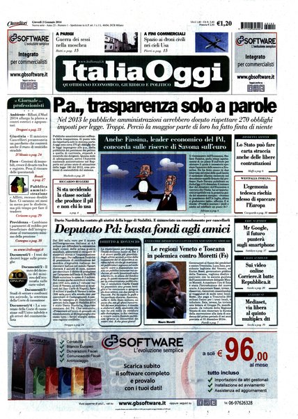 Italia oggi : quotidiano di economia finanza e politica